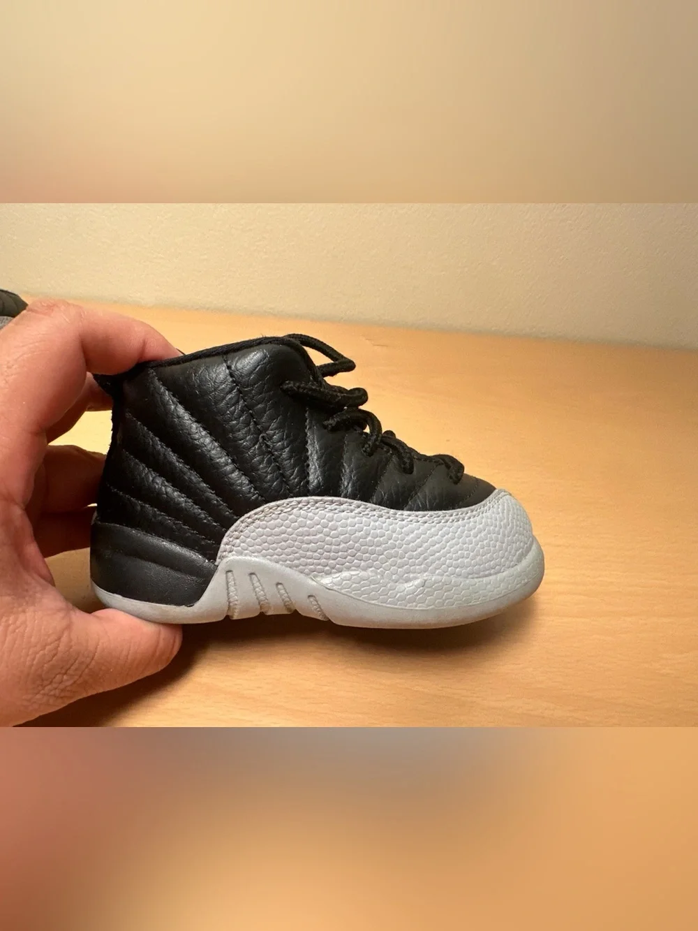 Air Jordan 12 Retro Barons Toddler Shoes Size 6C